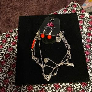 Paparazzi Necklace and Matching Earrings